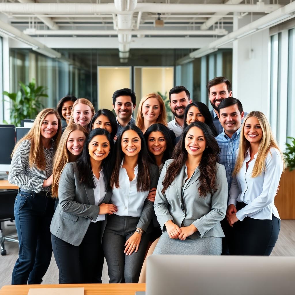 Clinical sales associates team in office